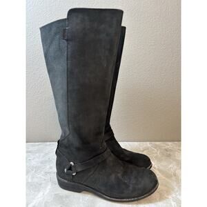 Teva‎ Women’s De La Vina Dos Tall Boots Black Size 6 Waterproof Leather